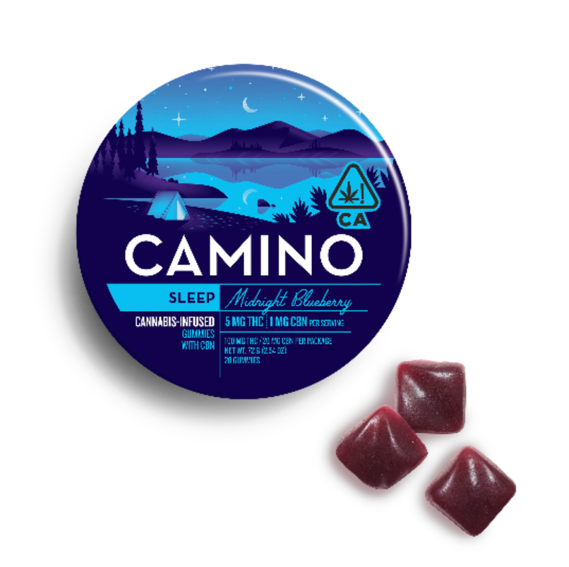 Midnight Blueberry 5:1 CBN - Camino Gummy