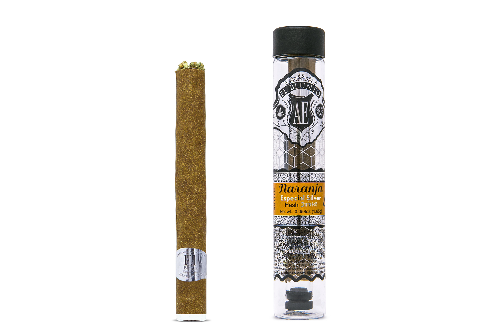 El Blunto Especial Silver  Naranja - Sativa Hash Infused